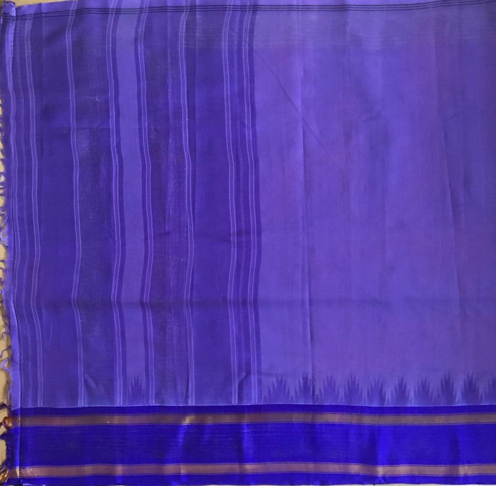 Cotton saree with silk border